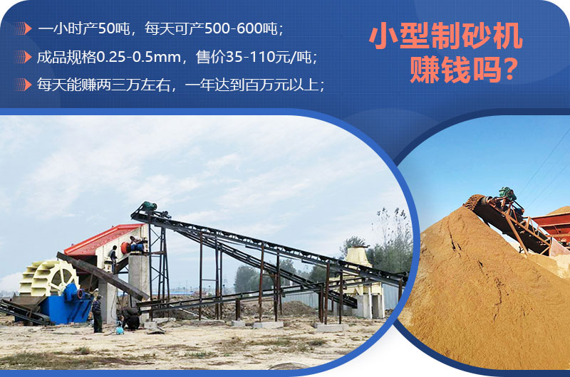 小型制砂機(jī)賺錢嗎？小型制砂機(jī)圖片及價(jià)格