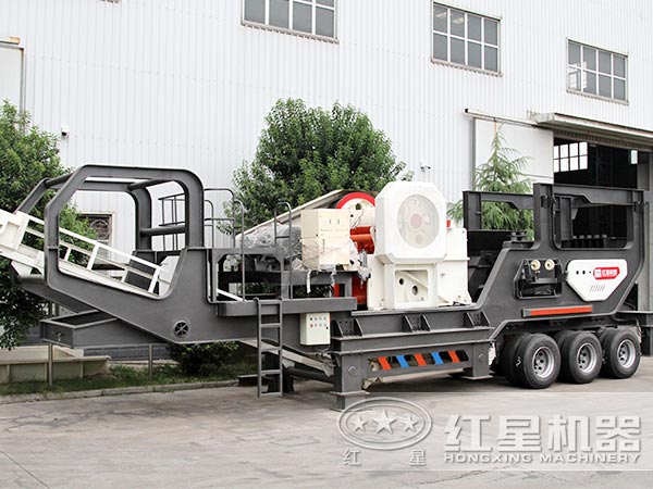 輪胎式移動破碎站-車載行走，隨用隨走，方便更快捷