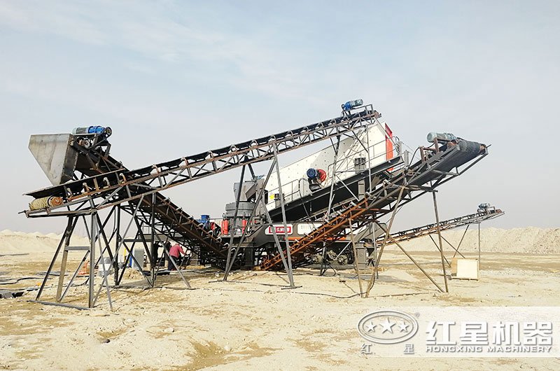 鋼筋混凝土破碎用什么機器？建筑垃圾移動破碎站剛剛好