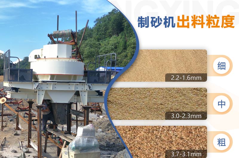 紅星機(jī)器HVI制砂機(jī)的粗、中、細(xì)粒度范圍