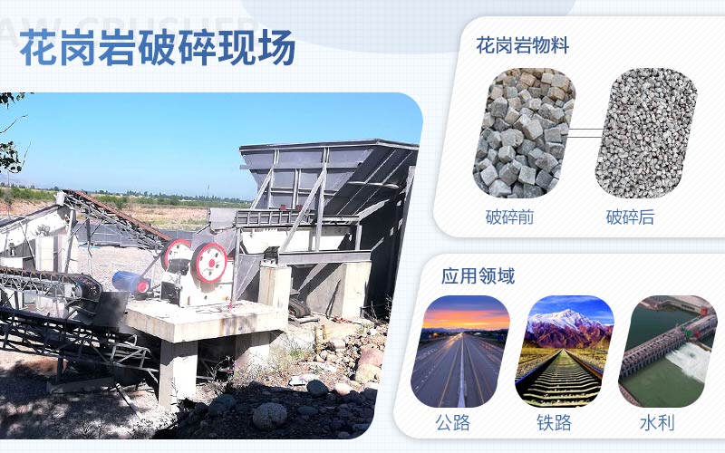花崗巖破碎用什么機(jī)器？配置一套花崗巖破碎設(shè)備需要多少錢?