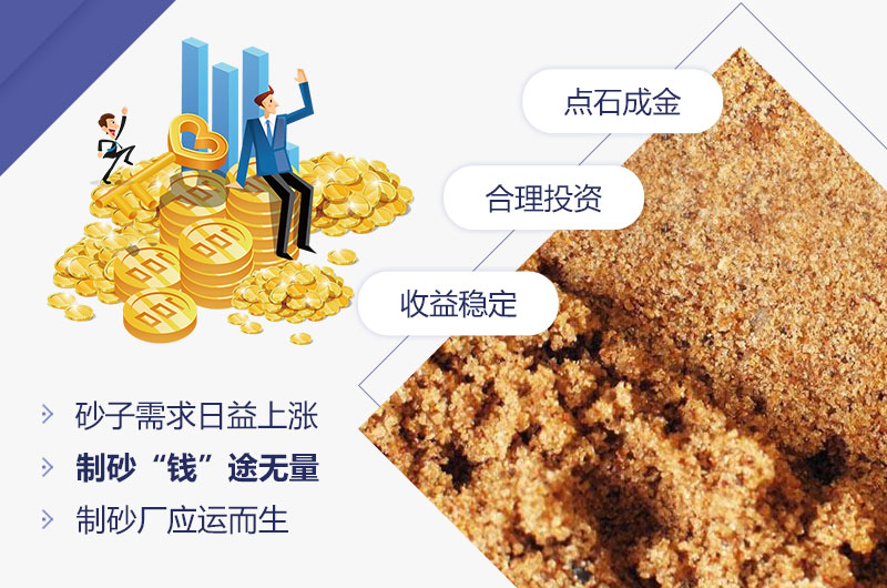 石頭制砂低投資，高收益